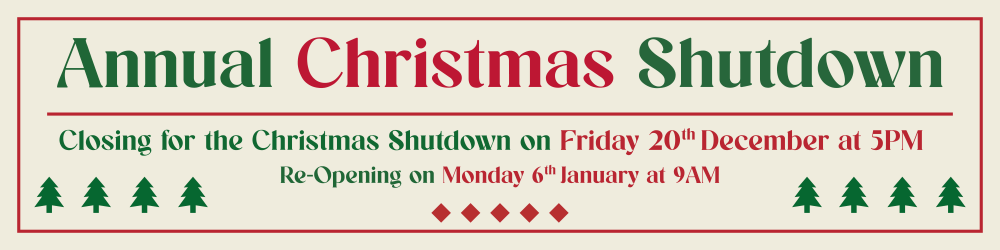 Christmas Shutdown 2024 - AK Valves Ltd