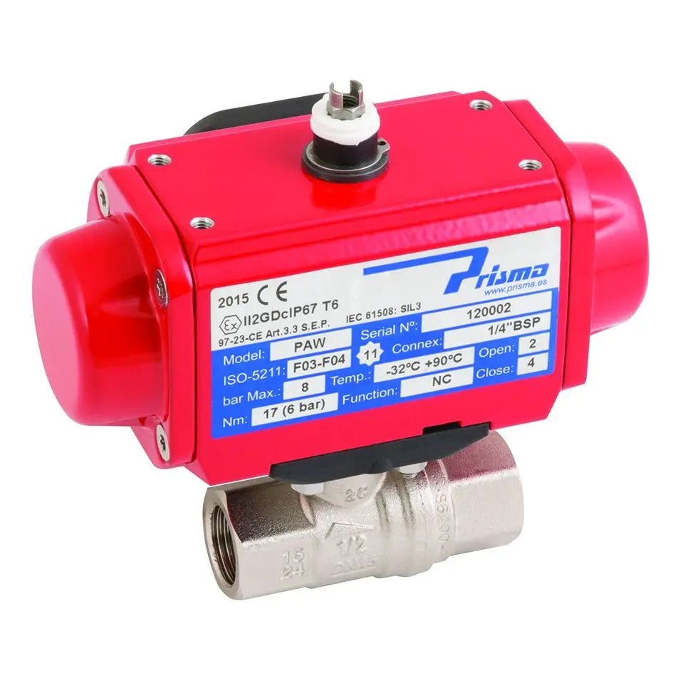 Prisma Actuated Brass Ball Valves - AK Valves Ltd