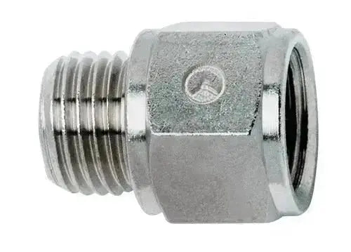 1/2" BSPP MALE X 1/2" BSP FEM PLATED BRASS CONNECTOR - AK Valves Ltd