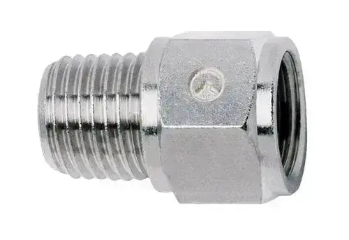 1/2" BSPT MALE X 1/2" BSPP FEM EXTENDED CONNECTOR PLATED - AK Valves Ltd