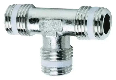 1/2" BSPT THREAD BRASS MALE EQUAL TEE - AK Valves Ltd