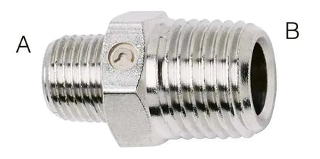 1/2" X 3/4" BSPT MALE REDUCER CAMOZZI 2510 - 1/2 - 3/4 BRASS - AK Valves Ltd