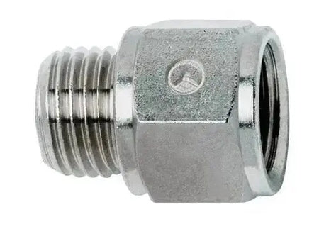 1/4" BSPP MALE X 1/2" BSP FEM PLATED BRASS CONNECTOR - AK Valves Ltd