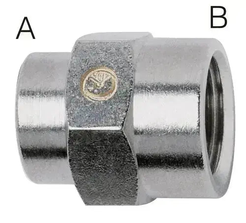 1/8" X 1/4" BSP FEMALE REDUCER CAMOZZI 2553 - 1/8 - 1/4 BRASS - AK Valves Ltd