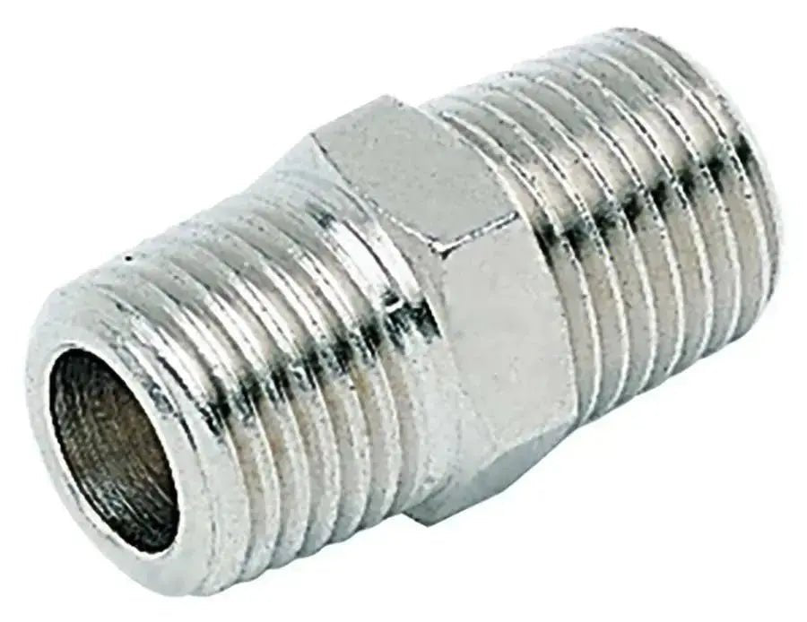 1" BSPT Male Thread Brass Plated Equal Connector - AK Valves Ltd