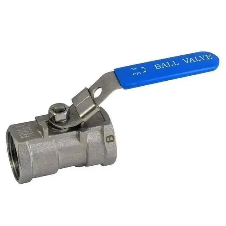 1 Piece Stainless Steel Ball Valve - AK Valves Ltd