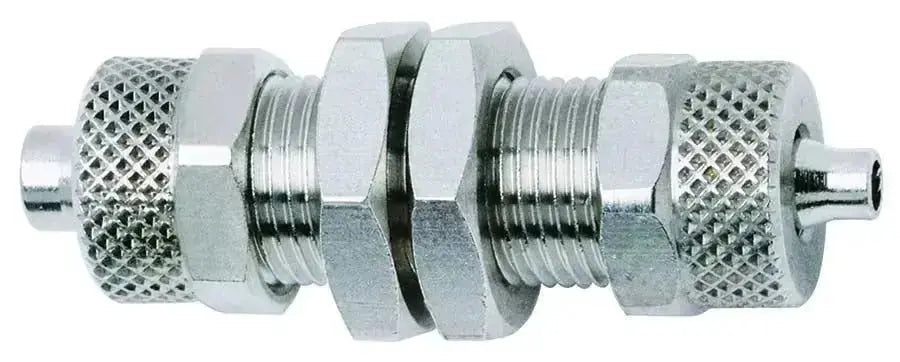 12/10mm TUBE EQUAL BULKHEAD RAPID FITTING - AK Valves Ltd