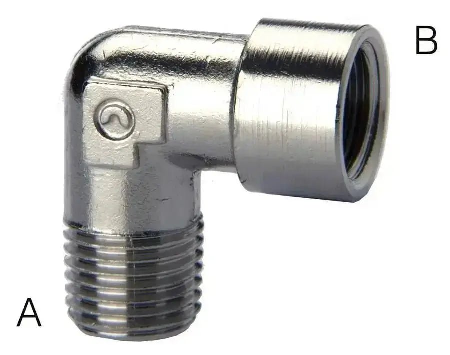 1/4" BSPT MALE/FEMALE ELBOW CAMOZZI 2020 - 1/4 BRASS - AK Valves Ltd