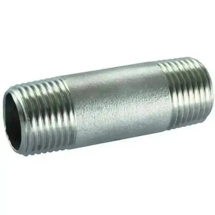 150lb Stainless Steel Barrel Nipple Male x Male - AK Valves Ltd