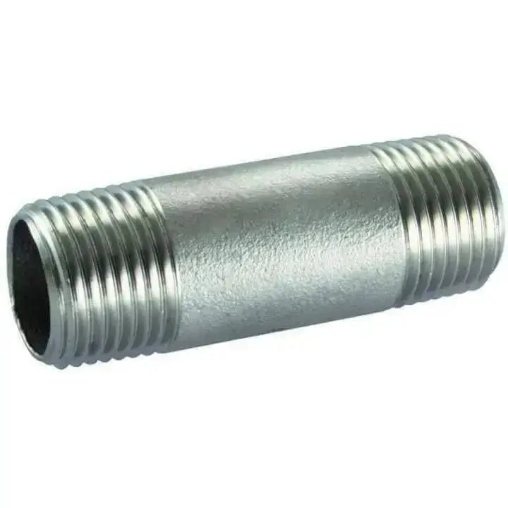 150lb Stainless Steel Barrel Nipple Male x Male - AK Valves Ltd