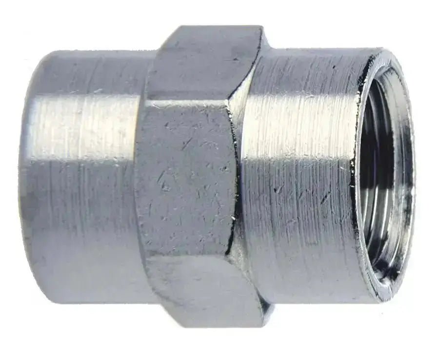 1/8" BSPP EQUAL FEMALE SOCKET CAMOZZI 2543 - 1/8 BRASS - AK Valves Ltd