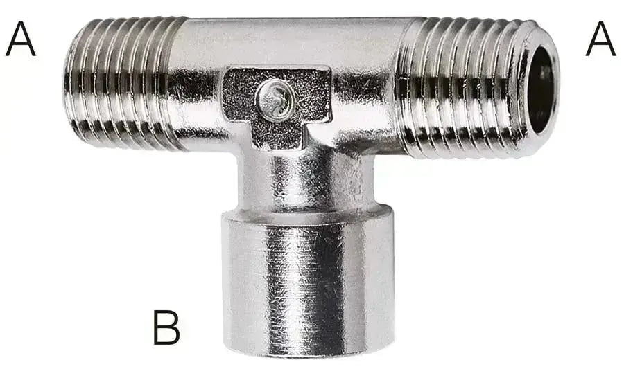 1" BSPT FEMALE BRANCH TEE CAMOZZI 2090 - 1 - AK Valves Ltd