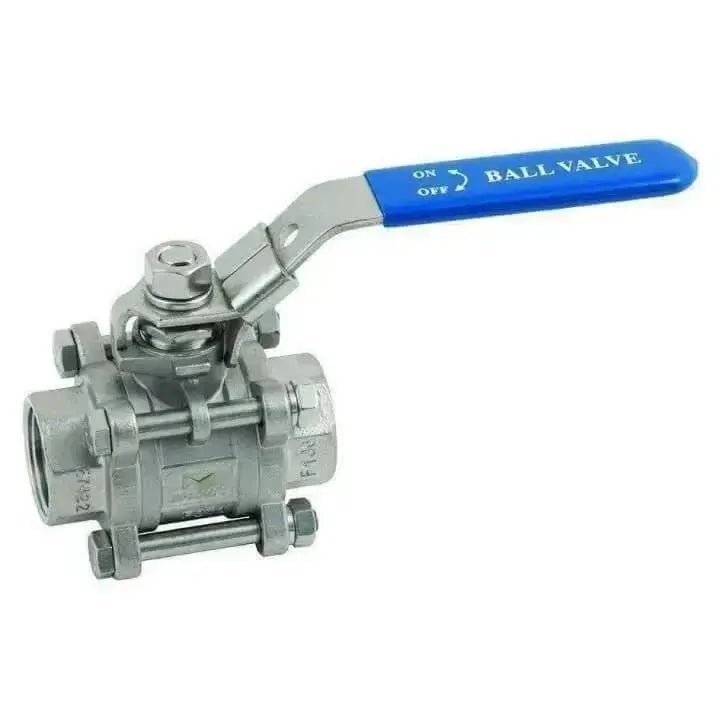 3 Piece Full Bore Stainless Steel Ball Valve - AK Valves Ltd