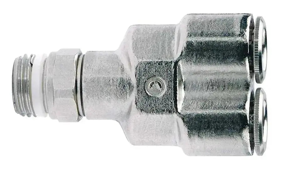 4MM OD TUBE X M5 MALE FIXED Y CONNECTOR - AK Valves Ltd