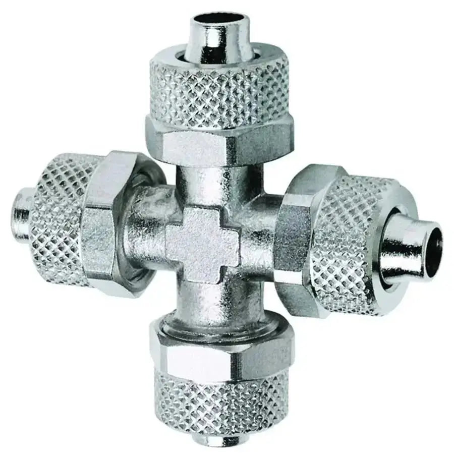 6/4mm TUBE EQUAL CROSS RAPID FITTING - AK Valves Ltd