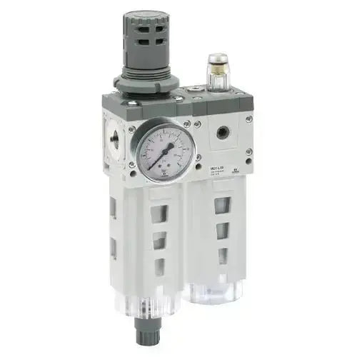 FRL WITH GAUGE AND BRACKET 25 MICRON 1/4 - AK Valves Ltd