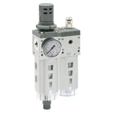 FRL WITH GAUGE AND BRACKET 5 MICRON 1/8 - AK Valves Ltd