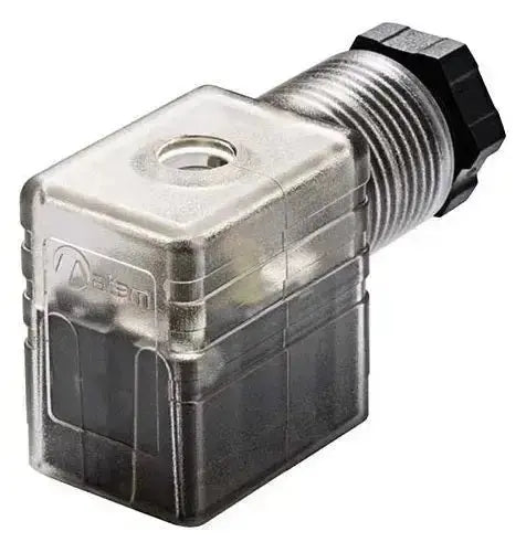 SOLENOID DIN CONNECTOR FORM B 11MM PIN SPACING TRAN 24V LED - AK Valves Ltd