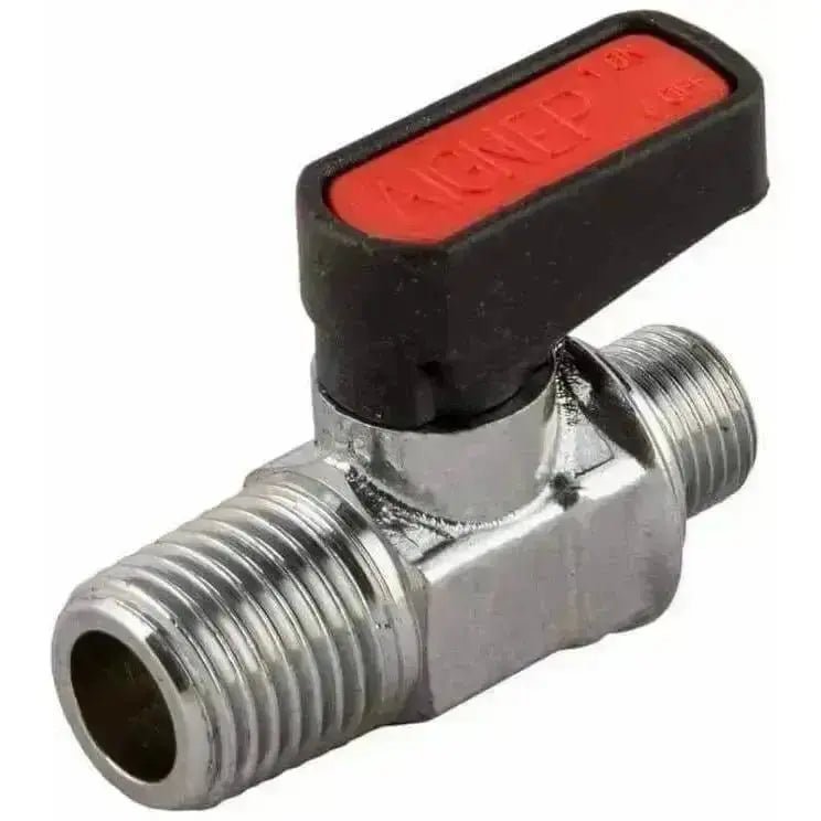 Aignep Art. 6330 Mini Ball Valve BSPT Male x BSPP Male - AK Valves Ltd