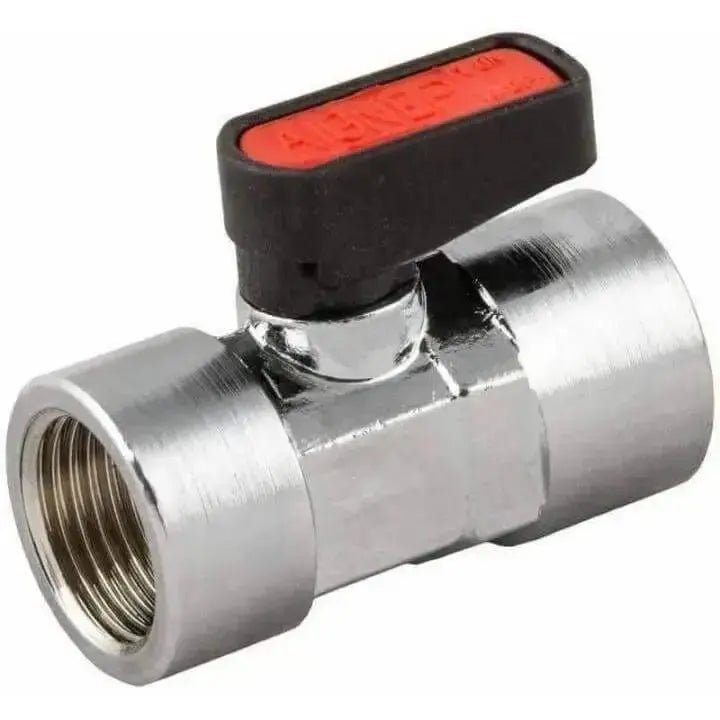 Aignep Art. 6400 Mini Ball Valve BSPP Fem x BSPP Fem - AK Valves Ltd