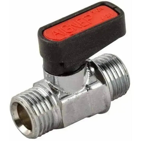 Aignep Art. 6420 Mini Ball Valve BSPP Male x BSPP Male - AK Valves Ltd