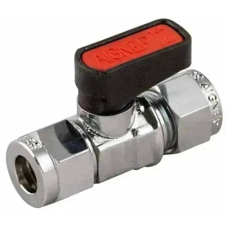 Aignep Art. 6450 Mini Ball Valve Compression x Compression - AK Valves Ltd