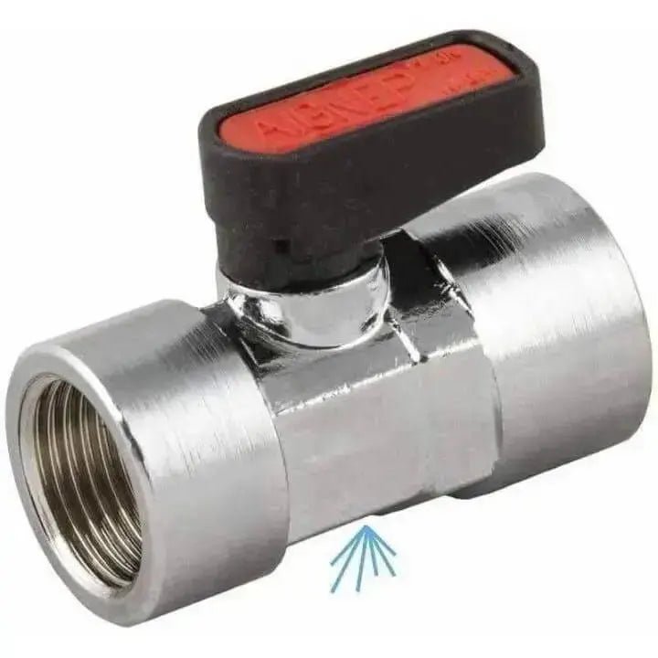 Aignep Art. 6600 Mini Venting Ball Valve BSPP Fem x BSPP Fem - AK Valves Ltd