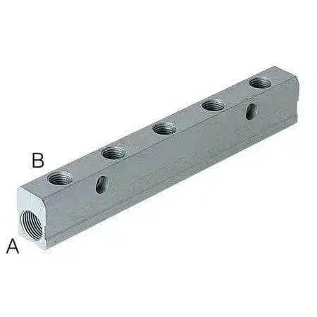 Aluminium Distribution Manifold Double Sided - AK Valves Ltd