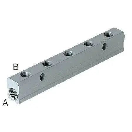 Aluminium Distribution Manifold Single Sided - AK Valves Ltd