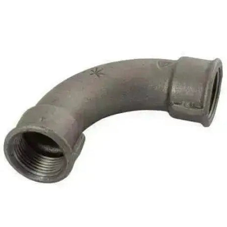 Black Malleable Iron 90° Short Radius Female x Female Bend - AK Valves Ltd