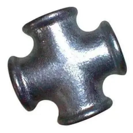 Black Malleable Iron Equal Cross Female - AK Valves Ltd