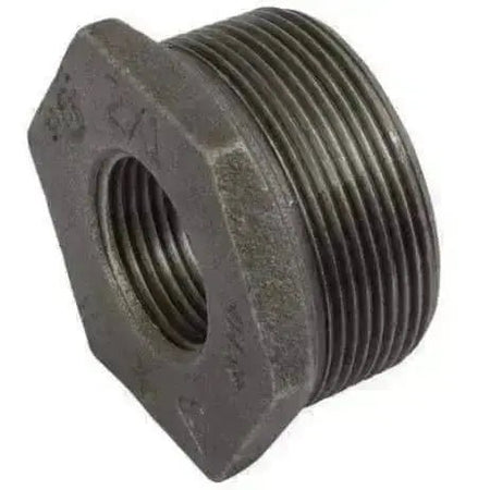 Black Malleable Iron Reducing Bush Male x Female - AK Valves Ltd