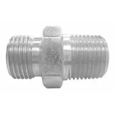 BSPP Cone x NPTF Male x Male Hydraulic Adaptor - AK Valves Ltd