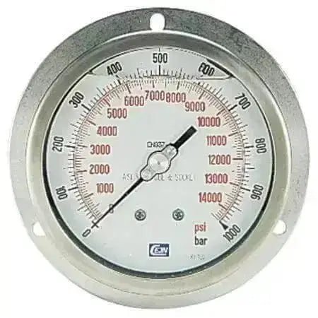 Cejn 63mm Dial Pressure Gauge Panel Mount 0 - 1000 Bar/0 - 14500 psi - AK Valves Ltd