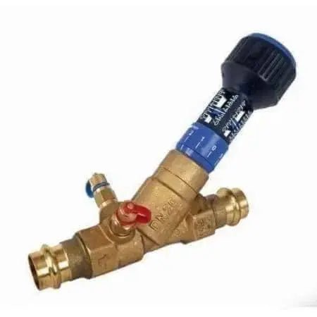 DZR Brass Fixed Orifice Commissioning Valve Press Ends - AK Valves Ltd