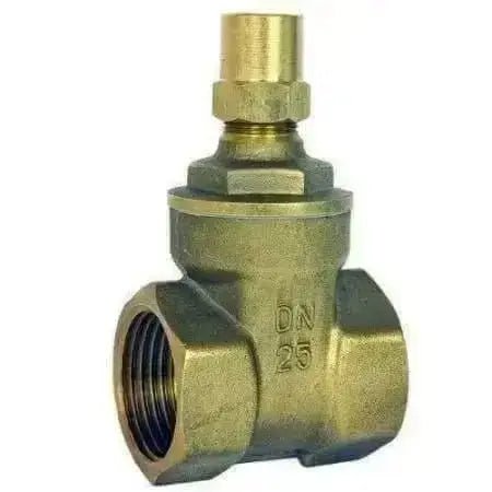 DZR Brass Gate Valve PN20 Lockshield - AK Valves Ltd