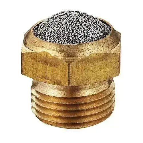 EMC 1/4" BSPP Dome Silencer Brass - AK Valves Ltd