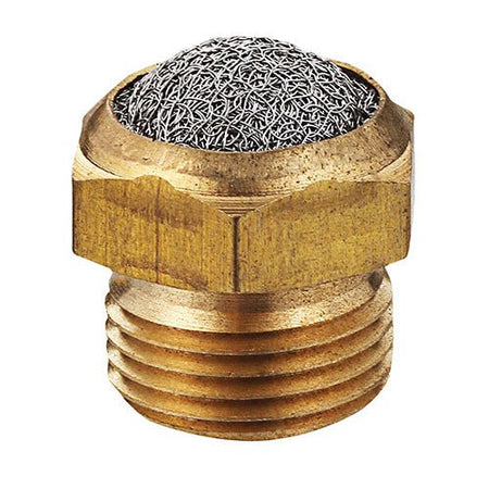 EMC 1/8" BSPP Dome Silencer Brass - AK Valves Ltd