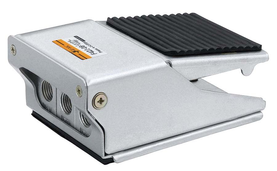 EMC 5/2 Foot Pedal with Lock and Cover 1/4"Ported - AK Valves Ltd