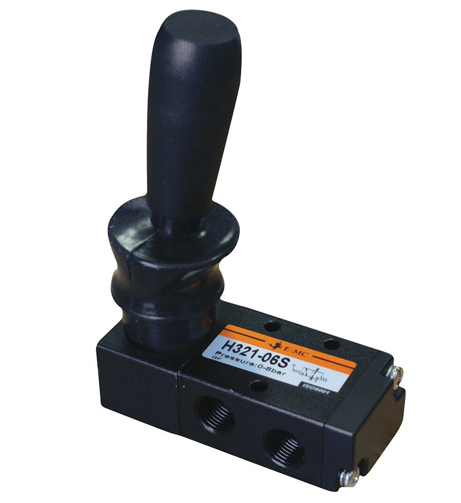 EMC 5/2 Lever/Spring N/C 1/8 - AK Valves Ltd