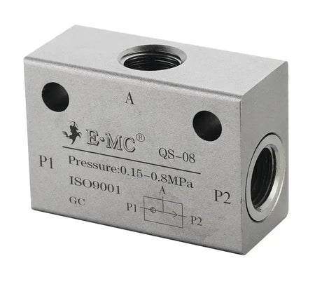 EMC Shuttle Valve (or Gate) EMC 1/4" BSP Female Ported - AK Valves Ltd