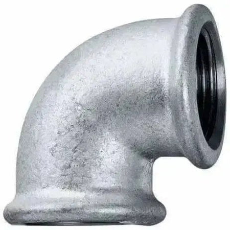 Galvanised Malleable Iron 90° Equal Elbow Female x Female - AK Valves Ltd