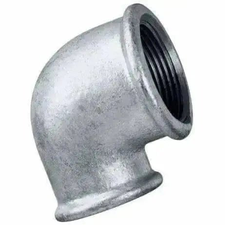 Galvanised Malleable Iron 90° Reducing Elbow Female x Female - AK Valves Ltd