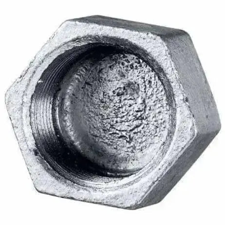 Galvanised Malleable Iron Hexagon Female Cap - AK Valves Ltd