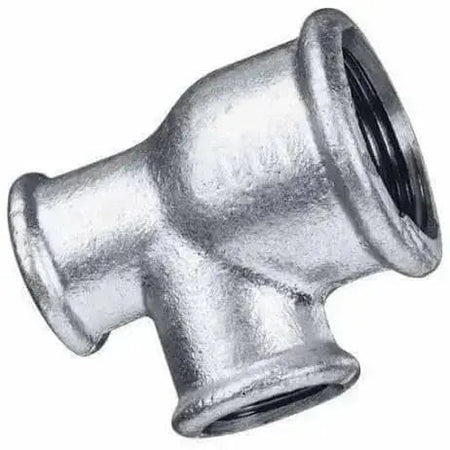 Galvanised Malleable Iron Unequal Tee - AK Valves Ltd