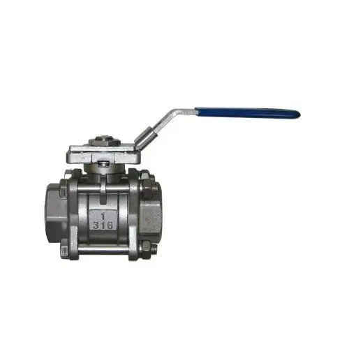 IVR 665 3 Piece Direct Mount Ball Valve - AK Valves Ltd