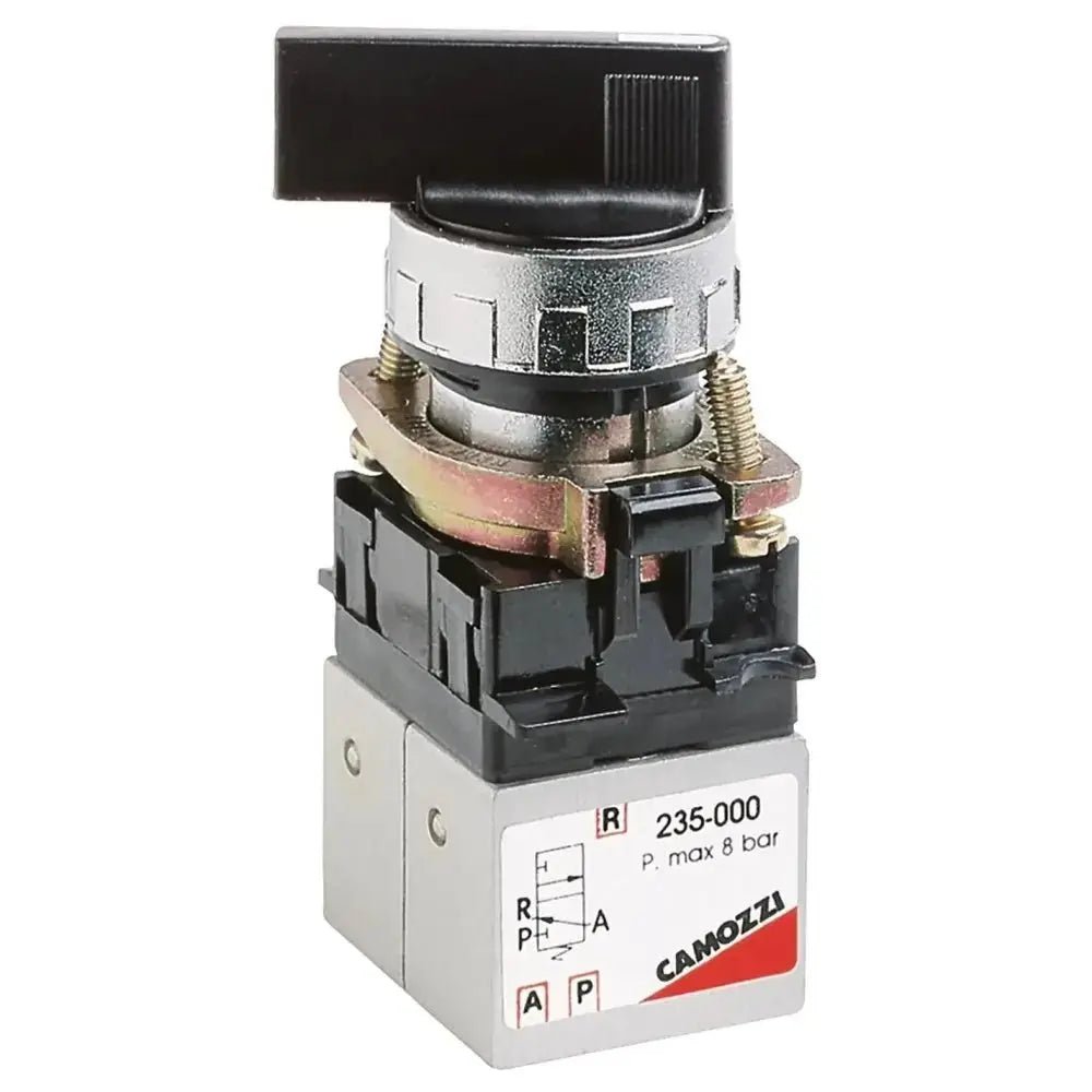 MANUAL VALVE SELECTOR SWITCH 3 - POSITION 5/3 CA 4mm TUBE - AK Valves Ltd