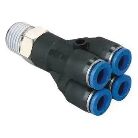 Pushin Male Double Y Connector - AK Valves Ltd