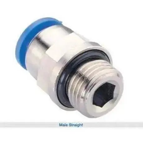 Pushin Male Straight Connector - AK Valves Ltd