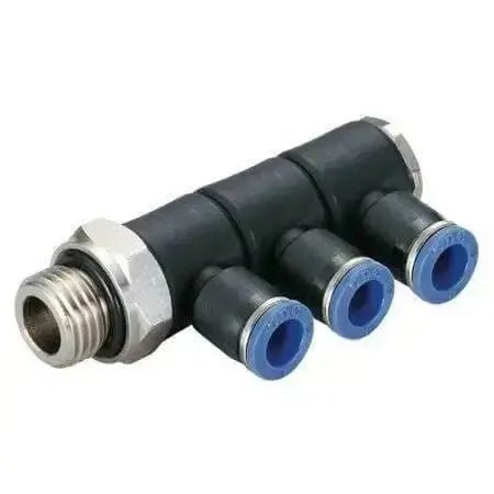 Pushin Male Triple Universal Elbow Connector - AK Valves Ltd